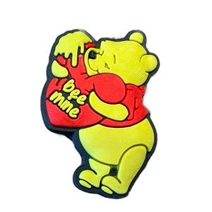 Winnie The Pooh Bee Mine Heart Croc Charm